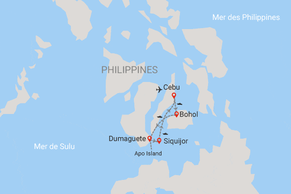 Circuit Fascinantes îles des Philippines en liberté cebu Philippines