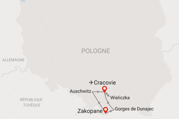 Circuit Escapade en Pologne cracovie Pologne