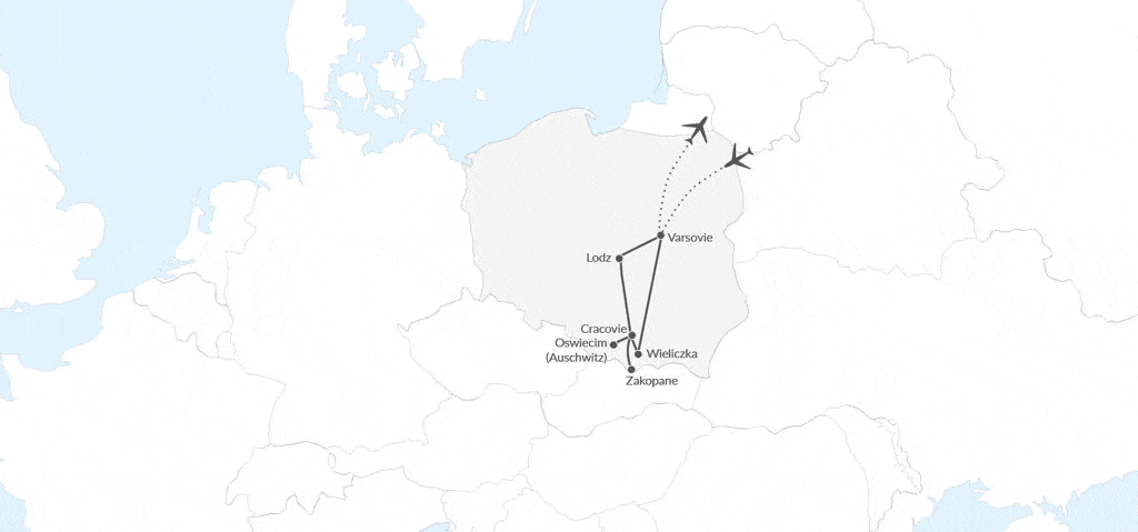 Circuit Merveilles de la Pologne varsovie Pologne