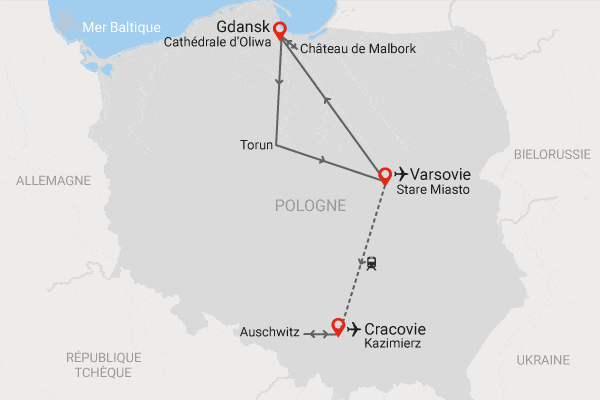 Circuit Toutes les Richesses de Pologne varsovie Pologne