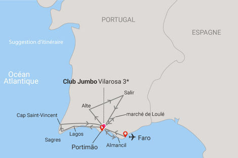 Carte - Couleurs de l'Algarve
