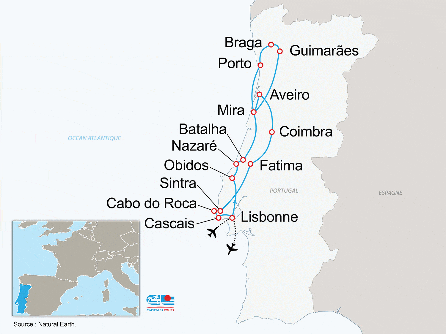 Circuit Beautés et traditions du Portugal - 2026 lisbonne Portugal