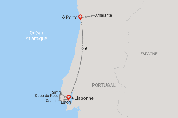 Circuit Voyage en liberté, de Lisbonne à Porto en train 5 nuits lisbonne Portugal