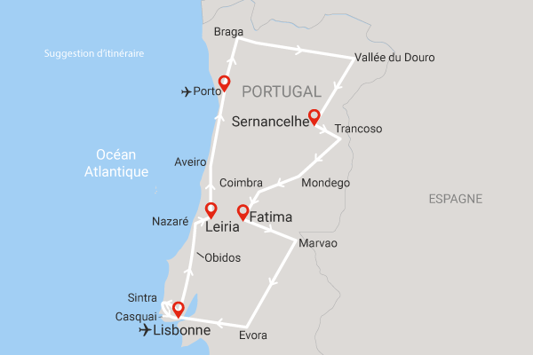 Circuit Nuances du Portugal lisbonne Portugal