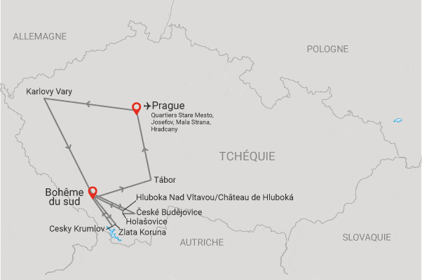 Circuit De Prague aux Joyaux de la Bohème prague Republique Tcheque