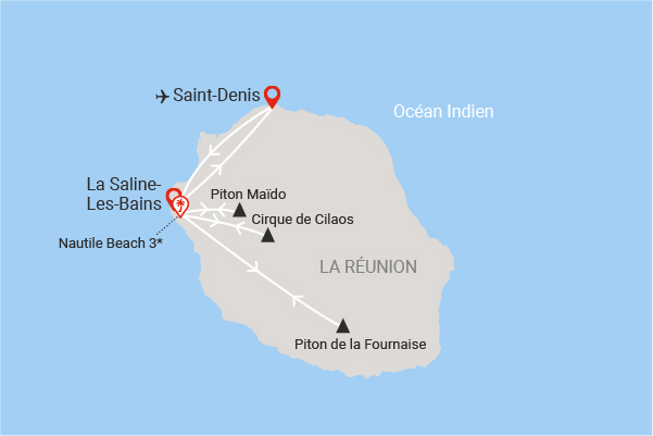 Circuit Intense Réunion, logement au Nautile la_saline_les_bains Reunion