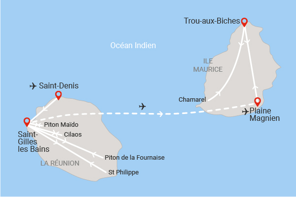 Circuit Beautés des Îles Vanille (Aigrettes 2* & Palmiste 3* sup) saint_denis Reunion