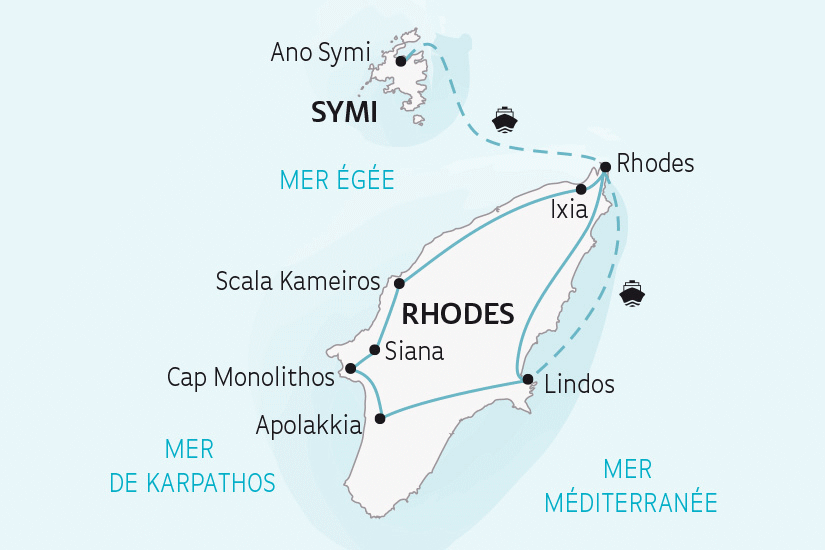 Circuit Rhodes et Symi, douceurs du Dodécanèse rhodes Rhodes