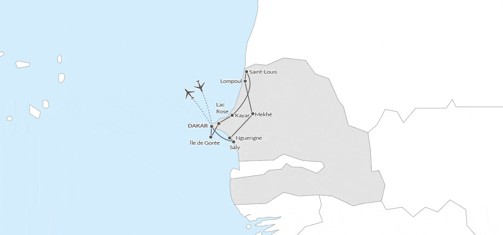 Combiné circuit et hôtel Découverte du Sénégal - Départ les vendredis dakar Senegal