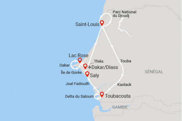 Circuit Grand Tour du Sénégal dakar Senegal