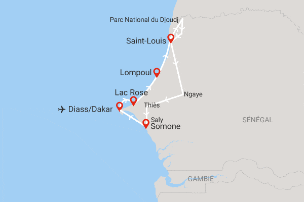 Circuit Les Oasis du Sénégal en privatif dakar Senegal
