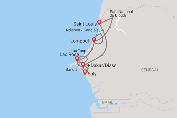 Circuit Sénégal, au coeur d'une nature intense dakar Senegal