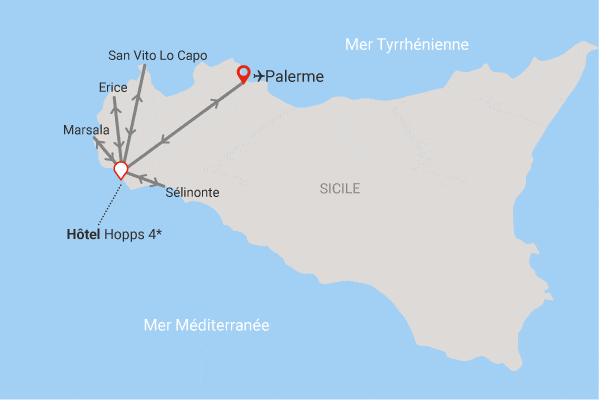 Circuit Sicile Occidentale - hôtel Hopps mazara_del_vallo Sicile et Italie du Sud