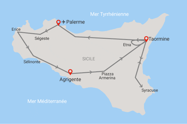 Autotour Sicile traditionnel palerme Sicile et Italie du Sud
