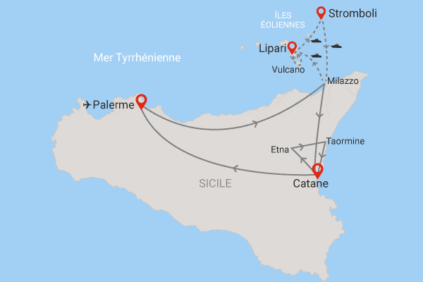 Circuit Trésors des Iles Eoliennes palerme Sicile et Italie du Sud