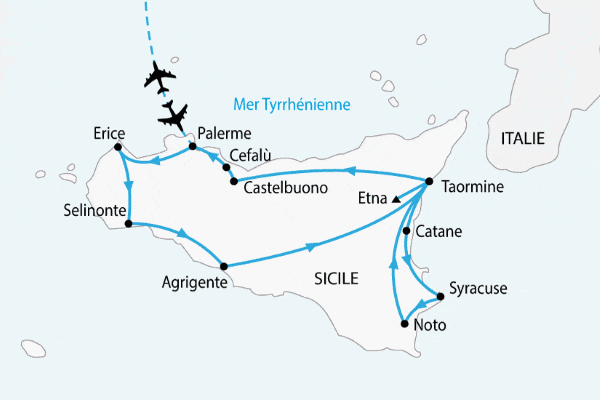 Circuit Grand Tour de Sicile palerme Sicile et Italie du Sud