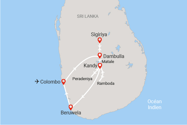 Circuit Merveilles du Sri Lanka colombo Sri Lanka