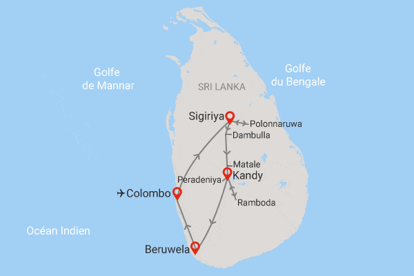 Circuit Merveilles du Sri Lanka colombo Sri Lanka