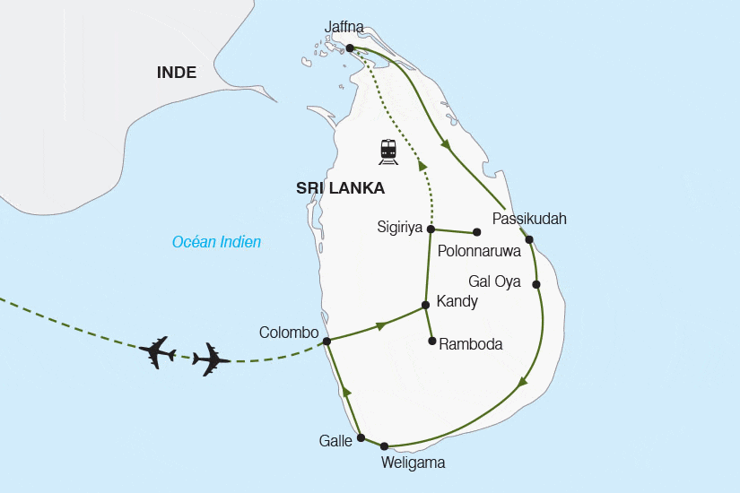 Circuit Le Grand Tour de Ceylan colombo Sri Lanka