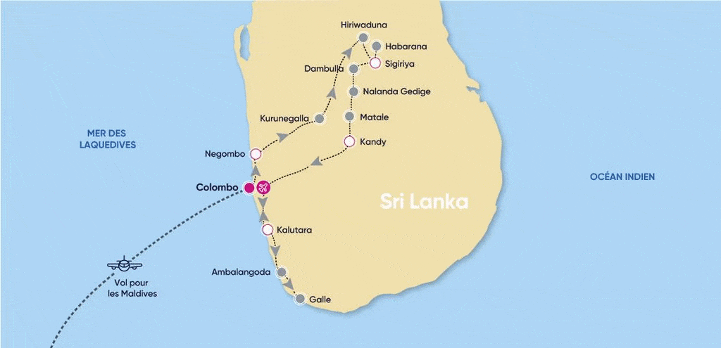 Combiné circuit et hôtel Incontournables du Sri Lanka & plages des Maldives : Canareef Resort colombo Sri Lanka
