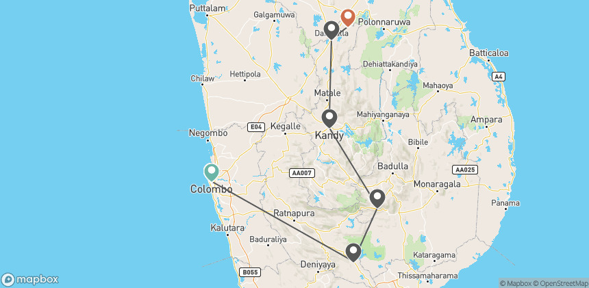 Circuit L'odyssée sri lankaise : l'île aux mille visages colombo Sri Lanka