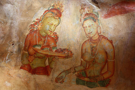 Fresques des Demoiselles de Sigiriya