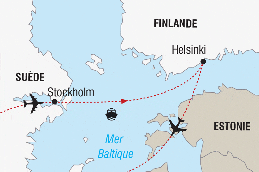 Combiné circuit et hôtel Nouvel An en Mer Baltique stockholm Suede