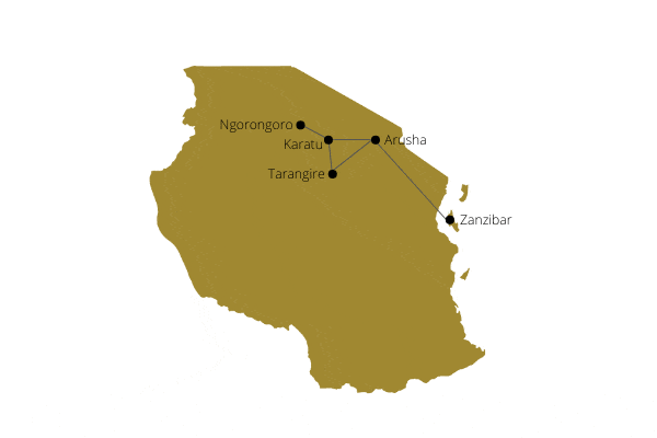 Circuit Tanzanie, Entre Faune & Lagons de Kiwengwa en Privatif arusha Tanzanie