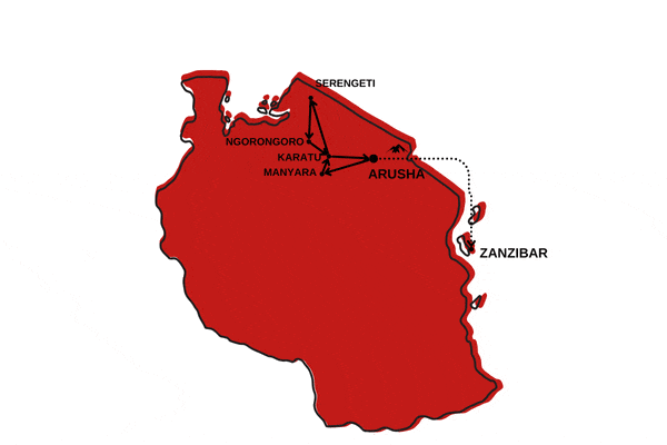 Circuit Safari Magnifique et Plage de Zanzibar - en Privatif arusha Tanzanie