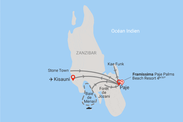 Circuit Zanzibar : entre nature, senteurs et plages (Framissima Paje Palms Beach) zanzibar Tanzanie