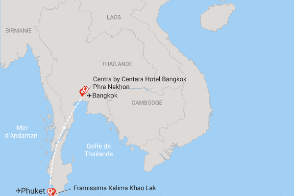 Combiné hôtels Bangkok et plages du sud de Khao Lak bangkok Thailande