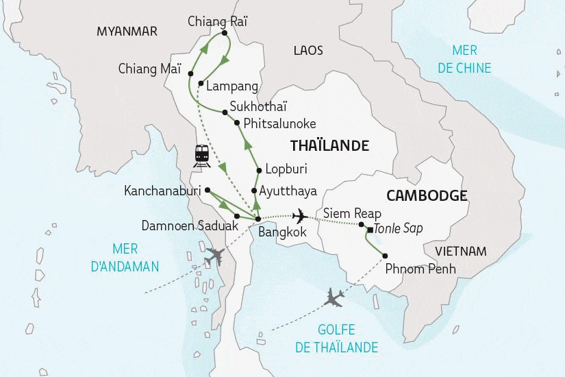 Circuit La Thaïlande et le Cambodge bangkok Thailande