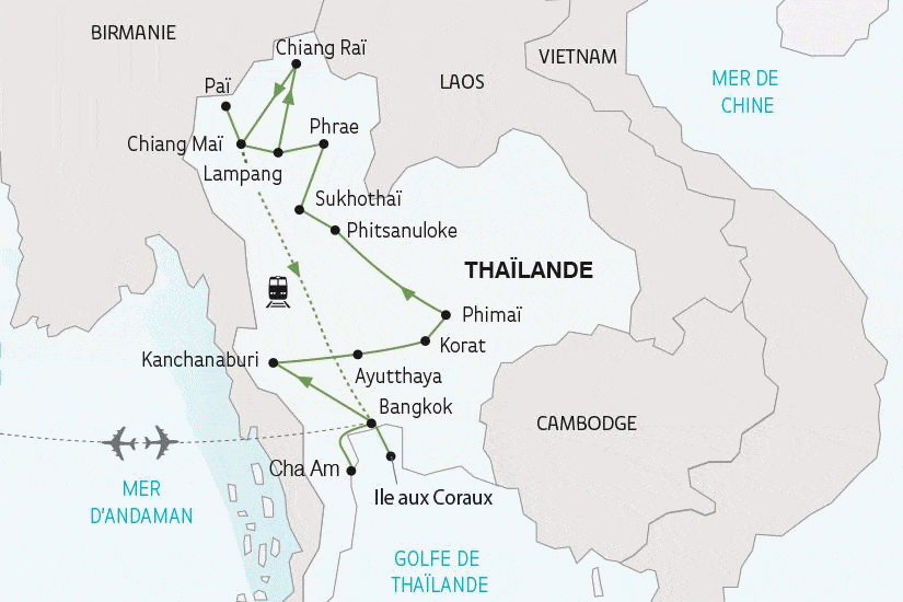 Circuit La Thaïlande, le pays qui sourit bangkok Thailande