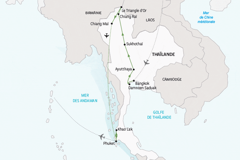 Combiné circuit et hôtel La Thaïlande, du Triangle d'or à l'océan Indien (Petit groupe - 6-12 pers.) bangkok Thailande