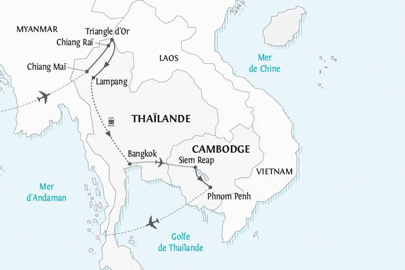 Circuit Royaumes Siamois et Khmer chiang_mai Thailande