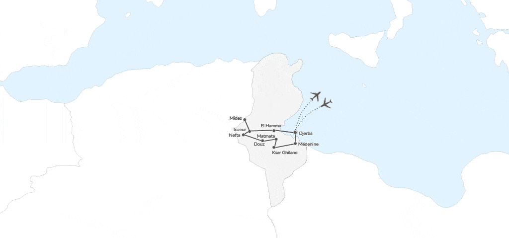 Circuit La Saharienne en 4X4 entre nous - circuit privatif djerba Tunisie