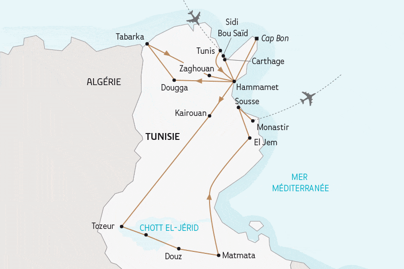 Circuit Le Grand Tour de Tunisie tunis Tunisie