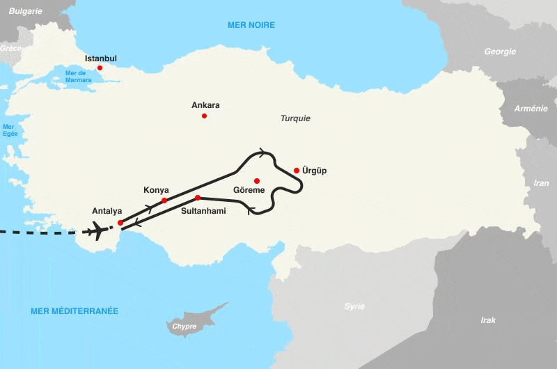 Circuit Jet Tours Signature : Antalya & Cappadoce - 19 personnes antalya Turquie
