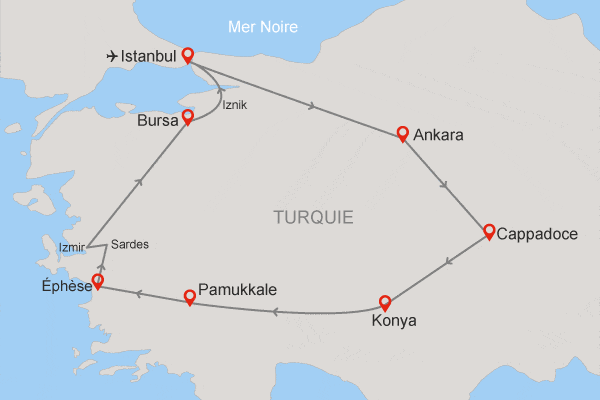 Circuit Magnifique Anatolie (vols sur Istanbul) istanbul Turquie