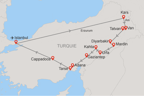 Circuit Sites enchanteurs de la Turquie de l'Est Istanbul Turquie