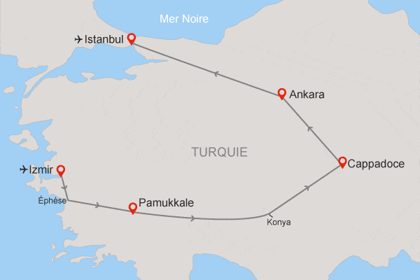 Circuit De la Côte Egéenne aux Rives du Bosphore izmir Turquie