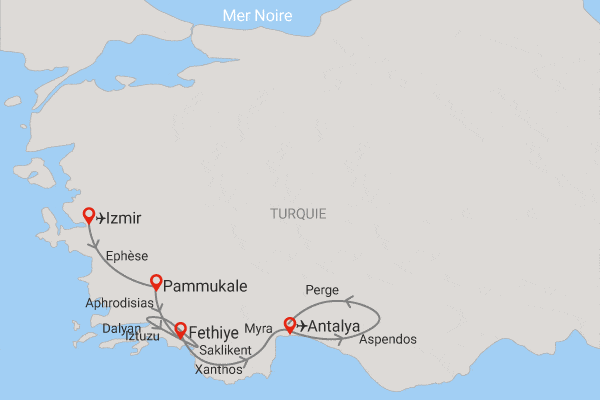 Circuit Turquie Éternelle : de l’Égée à la Méditerranée izmir Turquie