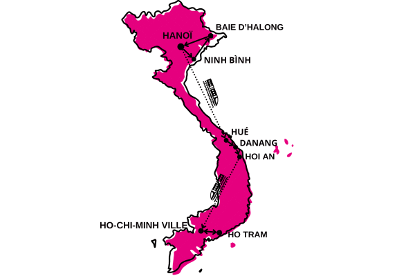 Circuit De la Baie d'Halong à la Mer de Chine hanoi Vietnam