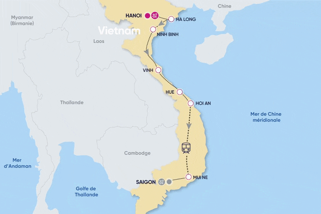 Circuit « Incontournables du Nord au centre Vietnam et plages » hanoi Vietnam