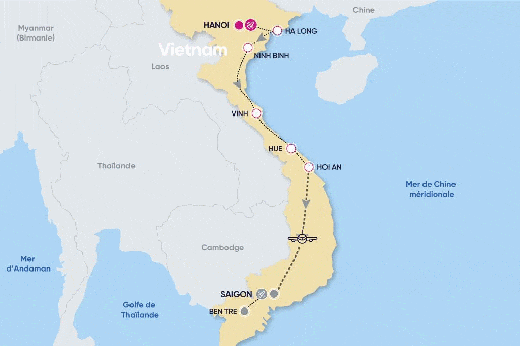 Circuit Incontournables du Nord au Sud Vietnam 10 nuits hanoi Vietnam