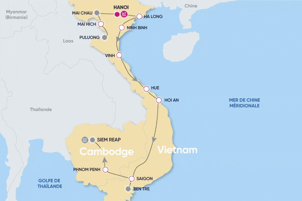 Circuit Paysages Majestueux du Vietnam et du Cambodge hanoi Vietnam