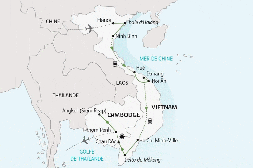 Circuit Le Vietnam et le Cambodge, du Tonkin aux temples d'Angkor hanoi Vietnam