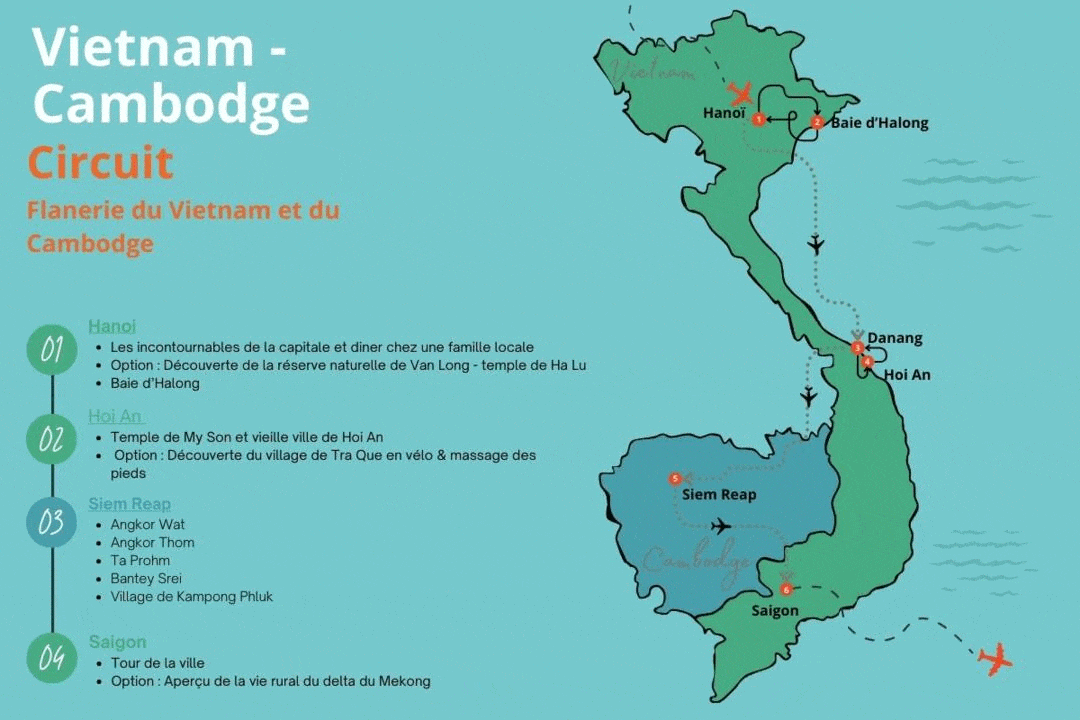 Circuit Privatif Flanerie du Vietnam au Cambodge hanoi Vietnam