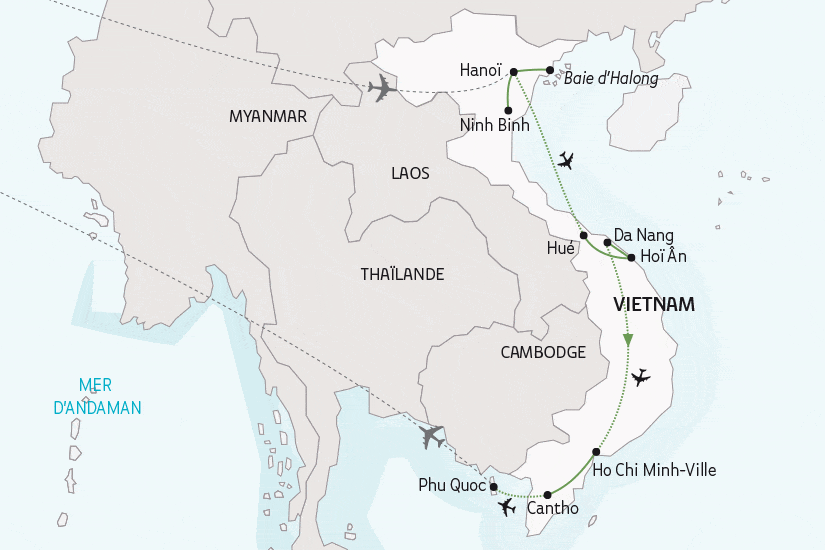 Circuit Le Vietnam du Nord au Sud, en hôtels 5* (Petit groupe 6-12 pers.) hanoi Vietnam