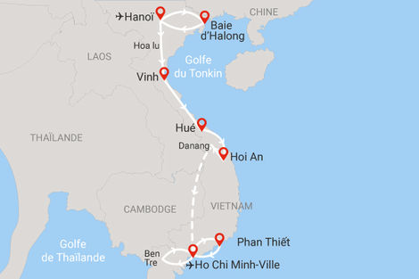 carte trésors du vietnam
